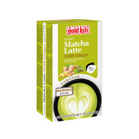 Gold kili Instant Matcha-Ingwer-Latte 10 x 25 g 