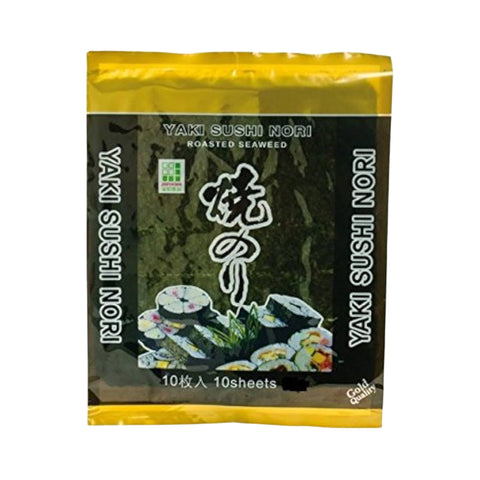 Noriblätter Geröstet Yaki Sushi Nori Gold Jhfoods 25 g 10 Blatt