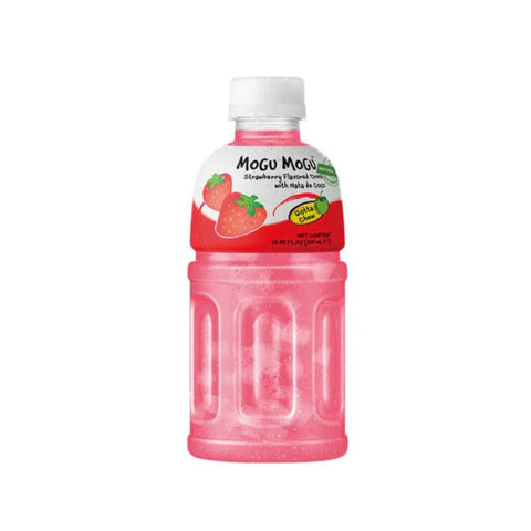 Mogu Mogu Erdbeergetränk mit Nata de Coco 320 ml 