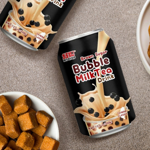 Rico Bubble Milk Tea-Getränk Brauner Zucker 340 ml