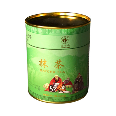 Tian Hu Shan Grüntee Matcha 80 g in verpackung